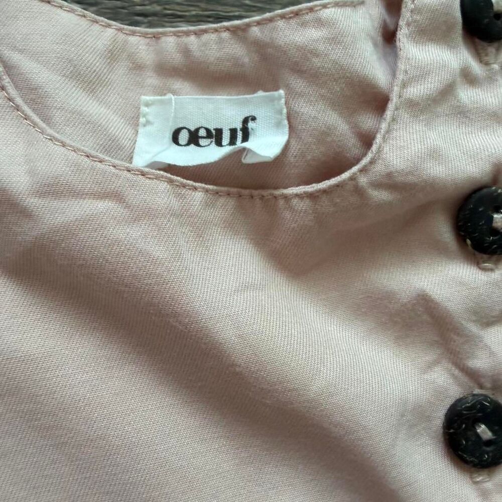 Oeuf NYC baby girls pink tunic blouse/dress size 18M - Picture 2 of 4